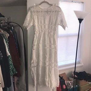 NWT Chicwish White Midi Dress